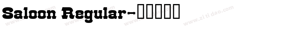 Saloon Regular字体转换